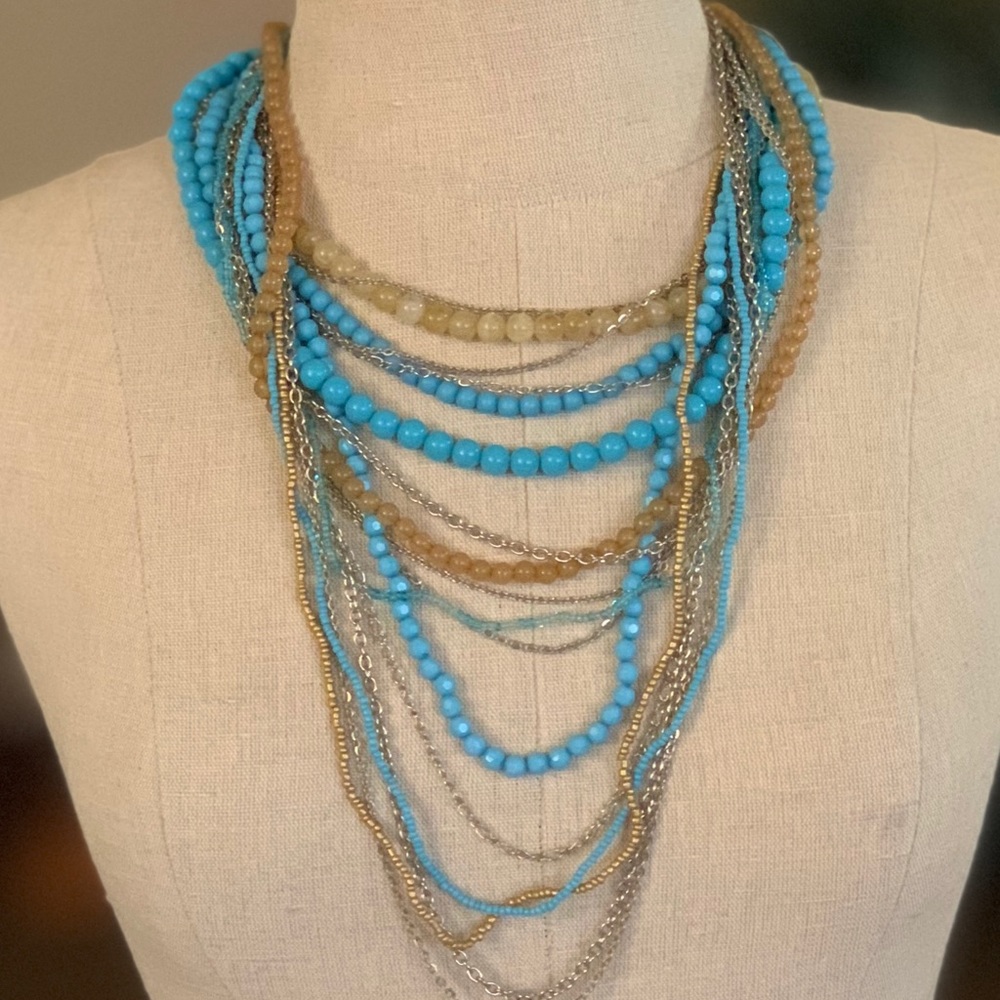 Lucky Star Jewels 16 Layer Necklace